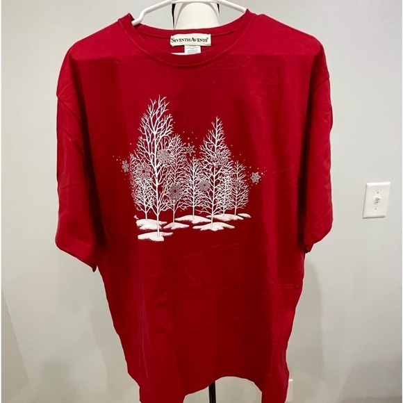Seventh Avenue size 3X winter theme tee shirt like néw condition  EUC - Picture 1 of 9